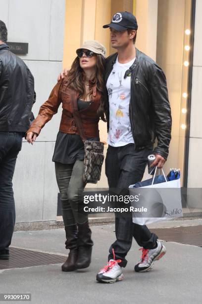 Josh Duhamel and Fergie of the Black Eyed Peas sighting on May 13, 2010 in Milan, Italy.