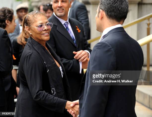 Dionne Warwick attends funeral services for entertainer Lena Horne at St. Ignatius Loyola Church on May 14, 2010 in New York City.