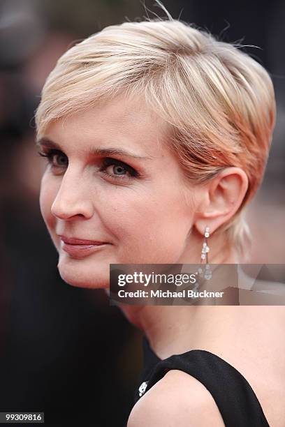 Melita Toscan Du Plantier attends the 'IL Gattopardo' Premiere at the Salla DeBussy during the 63rd Annual Cannes Film Festival on May 14, 2010 in...