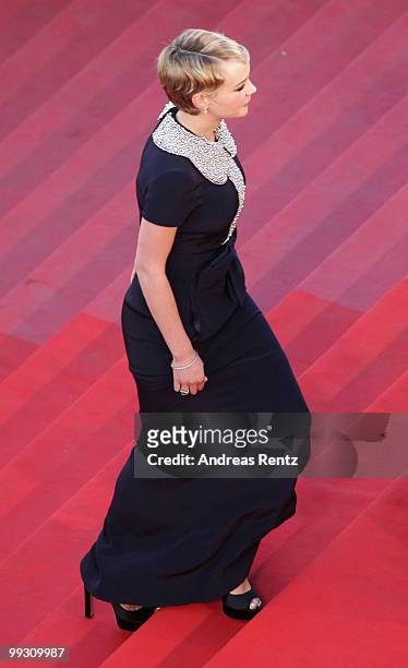 Actress Carey Mulligan attends the "Wall Street: Money Never Sleeps" Premiere at the Palais des Festivals during the 63rd Annual Cannes Film Festival...