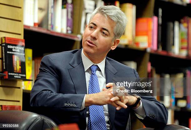 William "Bill" Ackman, founder and chief executive officer of Pershing Square Capital Management LP, speaks at a book signing for "Confidence Game:...