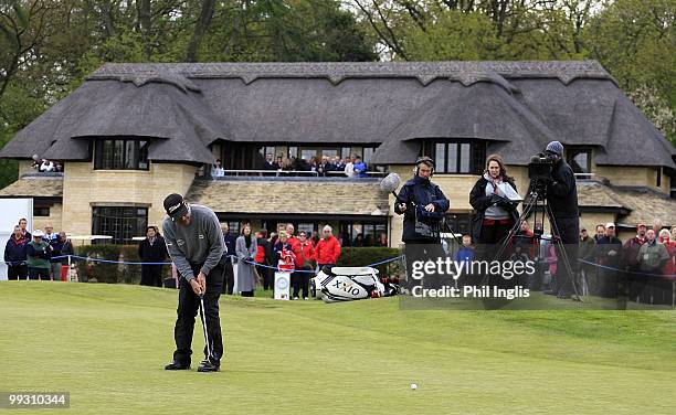 Bill Longmuir of Scotland in action during the final round of the Handa Senior Masters presented by The Stapleford Forum played at Stapleford Park on...