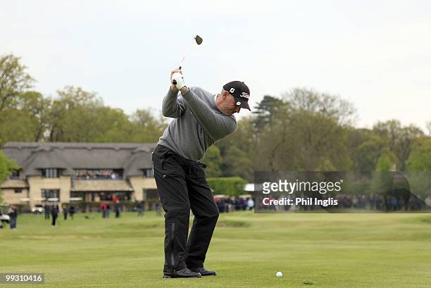 Bill Longmuir of Scotland in action during the final round of the Handa Senior Masters presented by The Stapleford Forum played at Stapleford Park on...