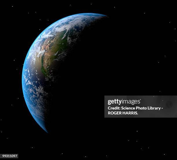 earth, artwork - satellite view stock illustrations