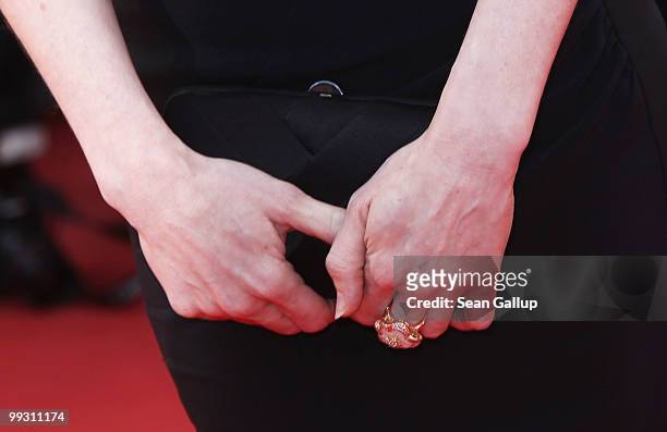 Esti Ginzburg attends the "Wall Street: Money Never Sleeps" Premiere at the Palais des Festivals during the 63rd Annual Cannes Film Festival on May...