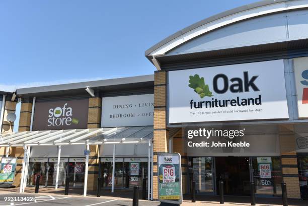 General view of a Oak Furnitureland retail outlet store on July 3, 2018 in Southend on Sea, England.