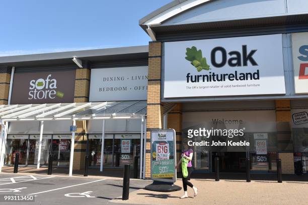General view of a Oak Furnitureland retail outlet store on July 3, 2018 in Southend on Sea, England.