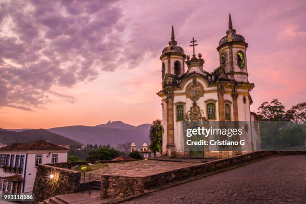 igreja de sao francisco de assis, ouro preto - assis fotografías e imágenes de stock