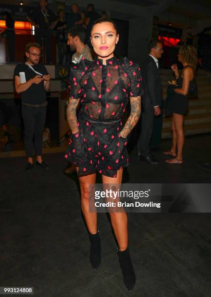 Sophia Thomalla attends the Michalsky StyleNite during the Berlin Fashion Week Spring/Summer 2019 at Tempodrom on July 6, 2018 in Berlin, Germany.
