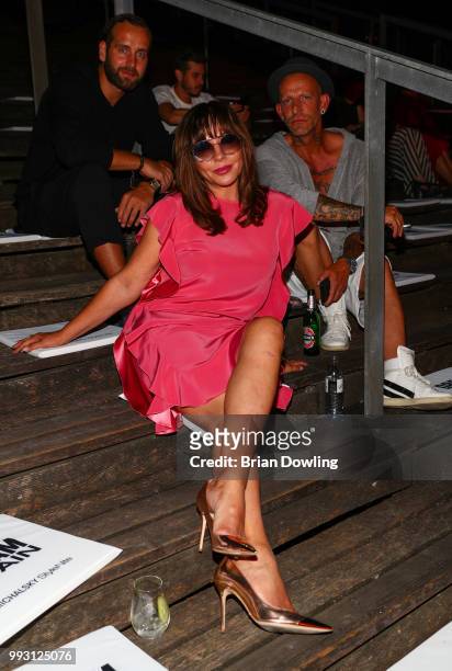 Simone Thomalla attends the Michalsky StyleNite during the Berlin Fashion Week Spring/Summer 2019 at Tempodrom on July 6, 2018 in Berlin, Germany.