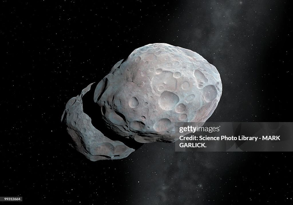 Asteroid 624 Hektor, artwork