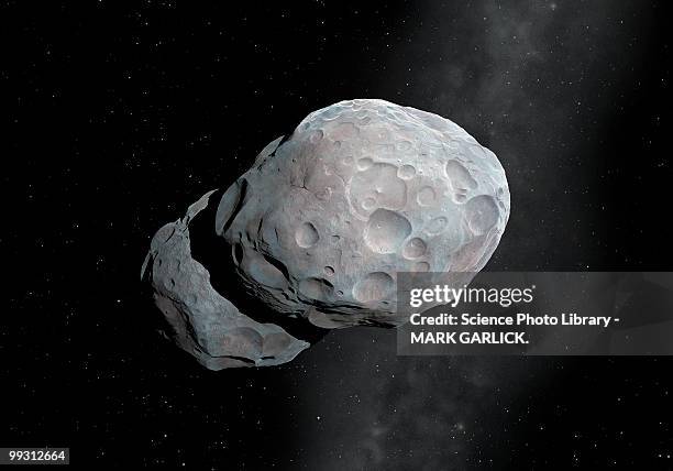 asteroid 624 hektor, artwork - asteroid stock illustrations