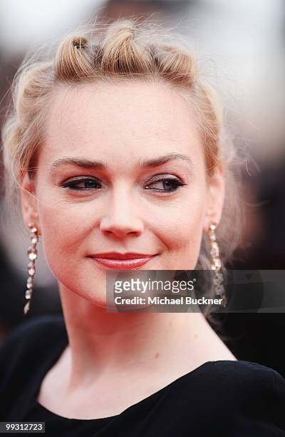 Esti Ginzburg attends the "Wall Street: Money Never Sleeps" Premiere at the Palais des Festivals during the 63rd Annual Cannes Film Festival on May...