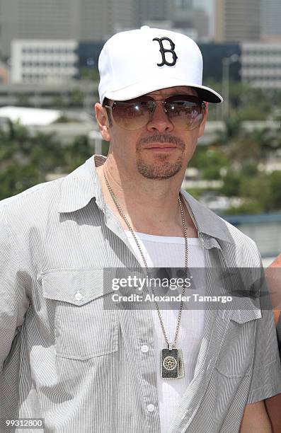 Donnie Wahlberg attends the New Kids On The Block Concert Cruise on May 14, 2010 in Miami Beach, Florida.