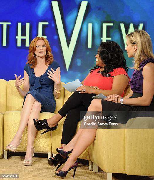 Marcia Cross was a guest on "THE VIEW," Friday May 14, 2010 airing on the Disney General Entertainment Content via Getty Images Television Network....