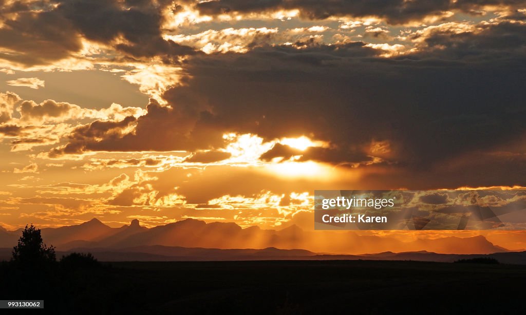 Sunset at Glenbow Ranch