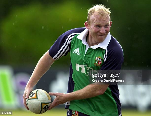 Neil Jenkins, the Lions reserve flyhalf who might take the place of injured Jonny Wilkinson, pictured during training in Manly, Sydney, Australia....