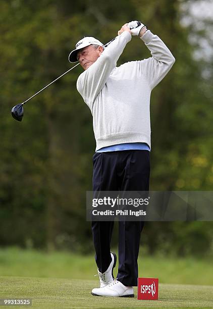 Carl Mason of England in action during the final round of the Handa Senior Masters presented by The Stapleford Forum played at Stapleford Park on May...