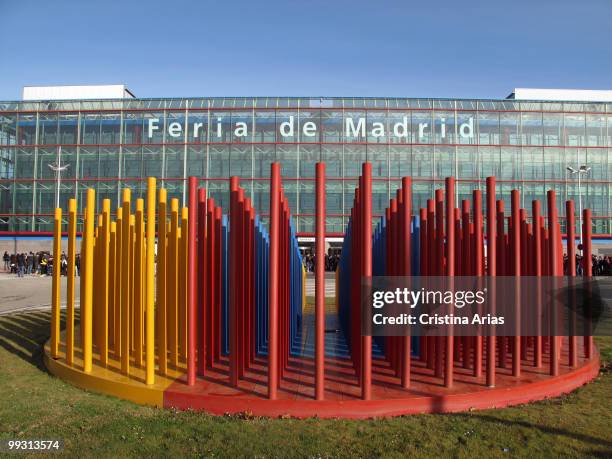 Main entrance of IFEMA, Feria de Madrid, in Campo de las Naciones, Madrid, Spain, .