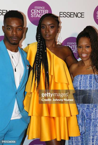 Stephan James, KiKi Layne, and Regina King attend the 2018 Essence Festival - Day 1 on July 6, 2018 in New Orleans, Louisiana.