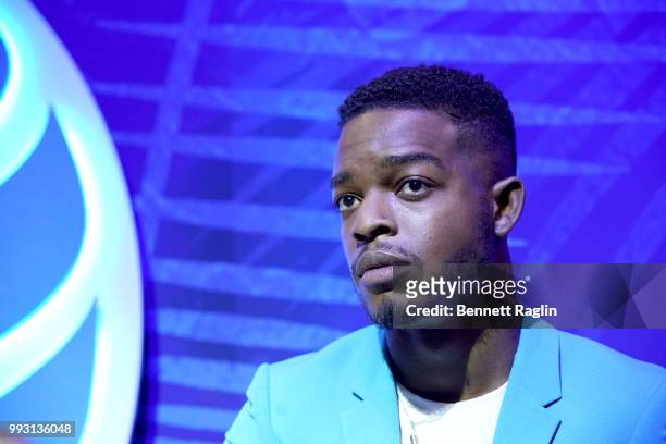 Actor Stephan James speaks onstage at 'If Beale Street Could Talk' Movie Cast and Filmmakers at Essence Festival 2018 on July 6, 2018 in New Orleans,...
