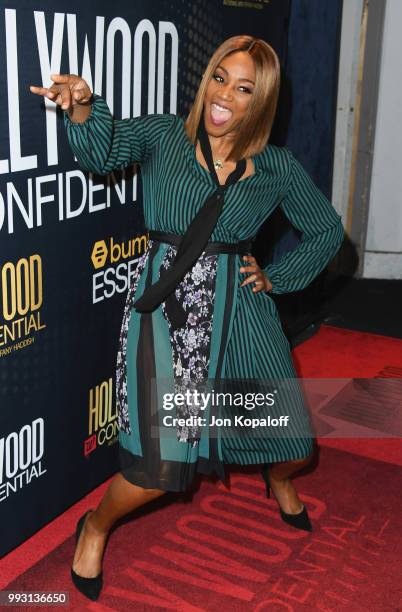 Tiffany Haddish attends Essence Magazine And Hollywood Confidential Present An Evening With Tiffany Haddish at Saban Theatre on July 6, 2018 in...