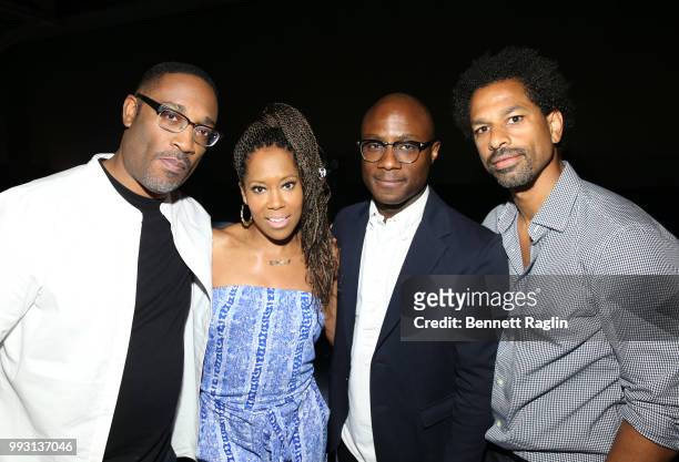 George Tillman, Jr., Regina King, Barry Jenkins, and Touré attend 'If Beale Street Could Talk' Movie Cast and Filmmakers at Essence Festival 2018 on...