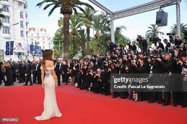 Jury Member Kate Beckinsale attends the "IL Gattopardo" Premiere at the Palais des Festivals during the 63rd Annual Cannes Film Festival on May 14,...