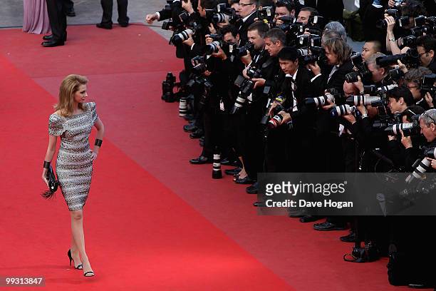 Frederique Bel attends the "Wall Street: Money Never Sleeps" Premiere at the Palais des Festivals during the 63rd Annual Cannes Film Festival on May...