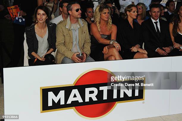 Eddie Irvine , Rachel Hunter and Charlene Wittstock , girlfriend of Prince Albert II of Monaco attend the Amber Fashion Show and Auction held at the...
