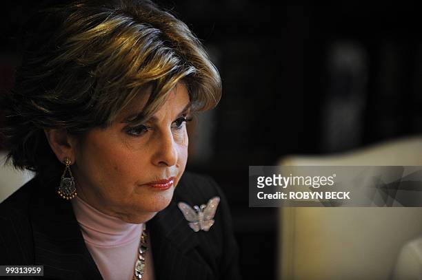 Lawyer Gloria Allred holds a press conference in Los Angeles May 14, 2010 with her client Charlotte Lewis , who alleges that she was sexually...