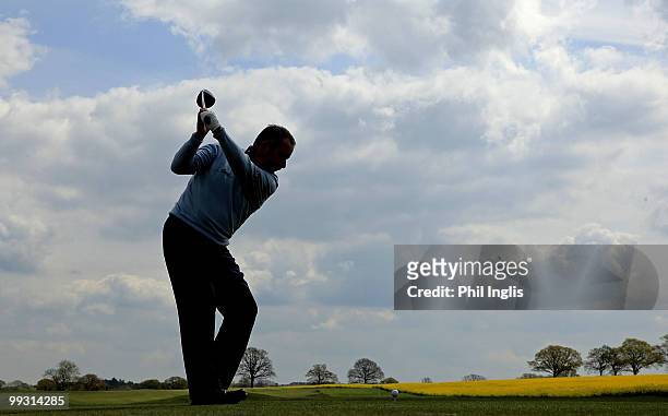 Sam Torrance of Scotland in action during the final round of the Handa Senior Masters presented by The Stapleford Forum played at Stapleford Park on...