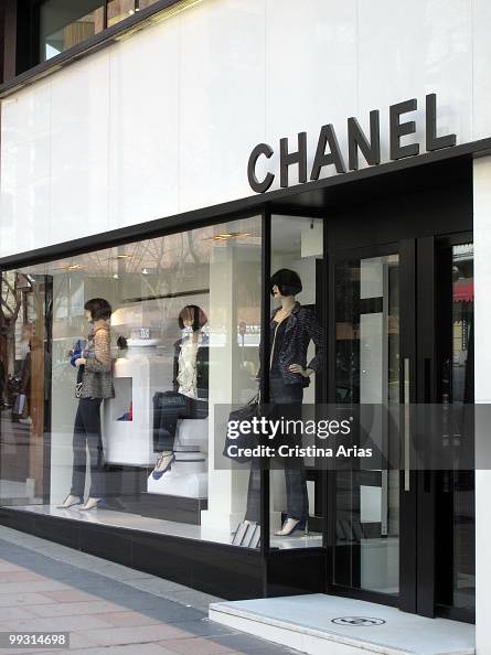 Chanel shop the Golden Mile, Barrio Salamanca, commercial... News Photo - Getty Images