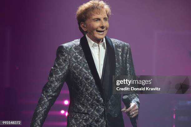 Barry Manilow performs in concert at Borgata Hotel Casino & Spa on July 6, 2018 in Atlantic City, New Jersey.