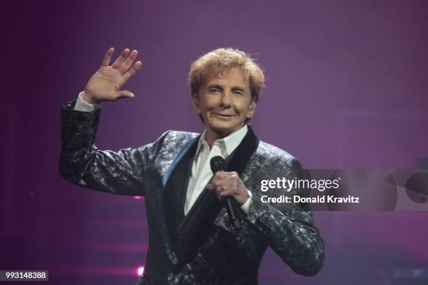 Barry Manilow performs in concert at Borgata Hotel Casino & Spa on July 6, 2018 in Atlantic City, New Jersey.