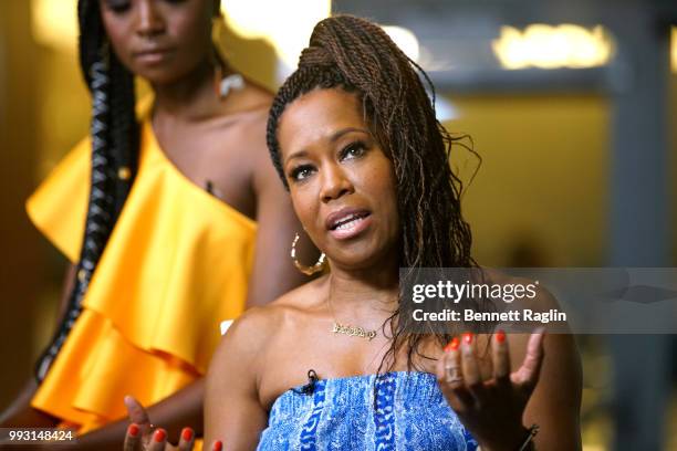 Regina King speaks onstage at 'If Beale Street Could Talk' Movie Cast and Filmmakers at Essence Festival 2018 on July 6, 2018 in New Orleans,...