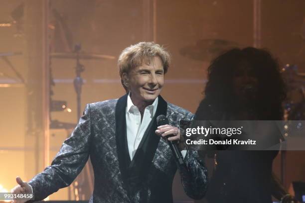 Barry Manilow performs in concert at Borgata Hotel Casino & Spa on July 6, 2018 in Atlantic City, New Jersey.