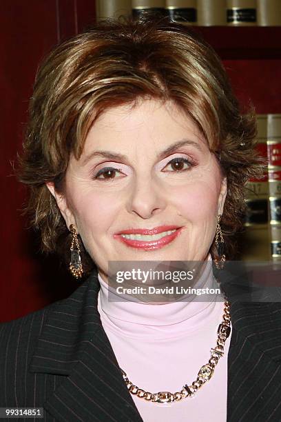 Lawyer Gloria Allred, who is representing Charlotte Lewis, poses during a press conference on May 14, 2010 in Los Angeles, California. Charlotte...