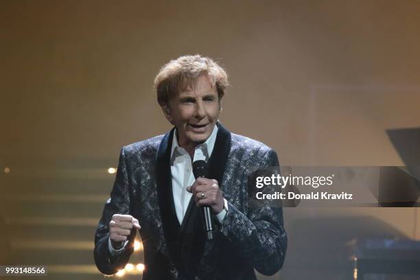 Barry Manilow performs in concert at Borgata Hotel Casino & Spa on July 6, 2018 in Atlantic City, New Jersey.