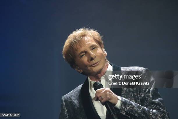 Barry Manilow performs in concert at Borgata Hotel Casino & Spa on July 6, 2018 in Atlantic City, New Jersey.