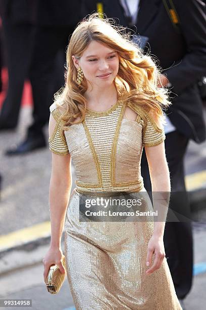 Lea Seydoux attends the Premiere of 'Wall Street: Money Never Sleeps' on May 14, 2010 in Cannes, France.