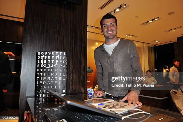 Cesare Bovo attends the Fratelli Rossetti Store Event For Palermo Football Playerson May 14, 2010 in Palermo, Italy.