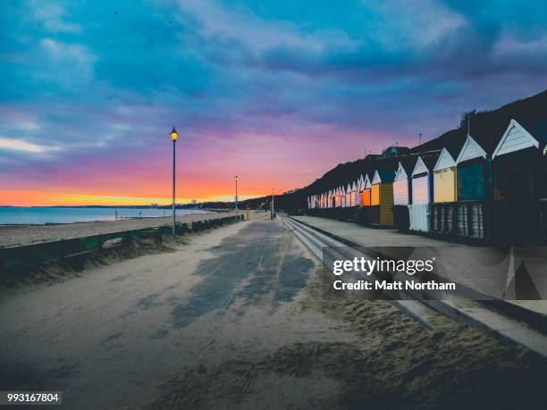 southbourne beach huts - northam stock pictures, royalty-free photos & images