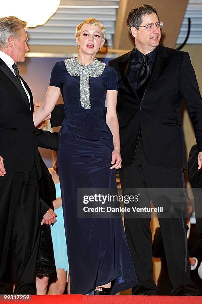 Actress Carey Mulligan departs the Premiere of 'Wall Street: Money Never Sleeps' held at the Palais des Festivals during the 63rd Annual...