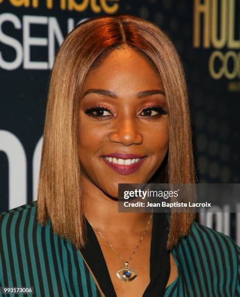 Tiffany Haddish attends Essence Magazine And Hollywood Confidential Present An Evening With Tiffany Haddish at Saban Theatre on July 6, 2018 in...