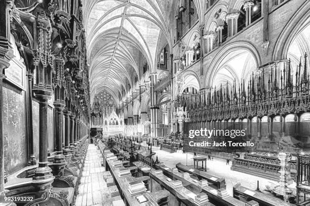 lincoln cathedral - the choir - torcello stock pictures, royalty-free photos & images