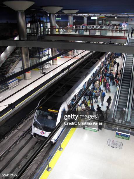 Nuevos Ministerios Subway Station, Madrid, Spain ,.