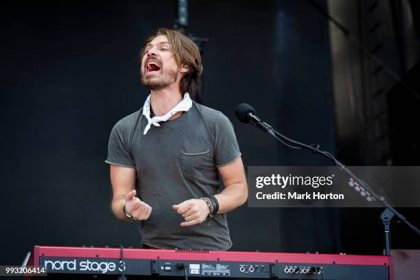 Taylor Hanson of Hanson performs at the RBC Bluesfest at LeBreton Flats on July 6, 2018 in Ottawa, Canada.