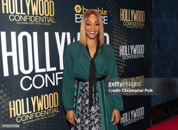 Tiffany Haddish arrives to the Essence Magazine And Hollywood Confidential Present An Evening With Tiffany Haddish at Saban Theatre on July 6, 2018...