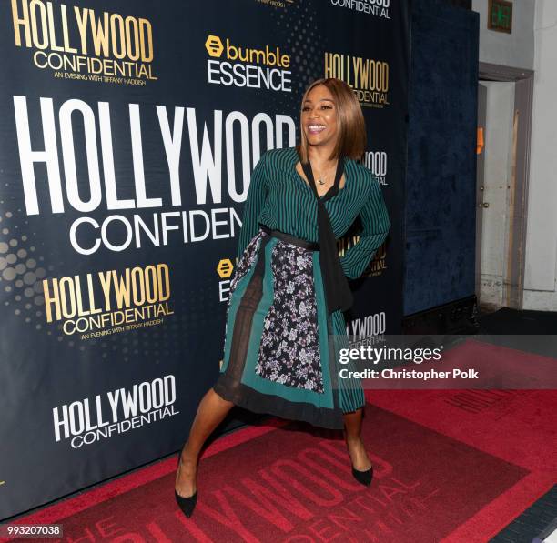 Tiffany Haddish arrives to the Essence Magazine And Hollywood Confidential Present An Evening With Tiffany Haddish at Saban Theatre on July 6, 2018...